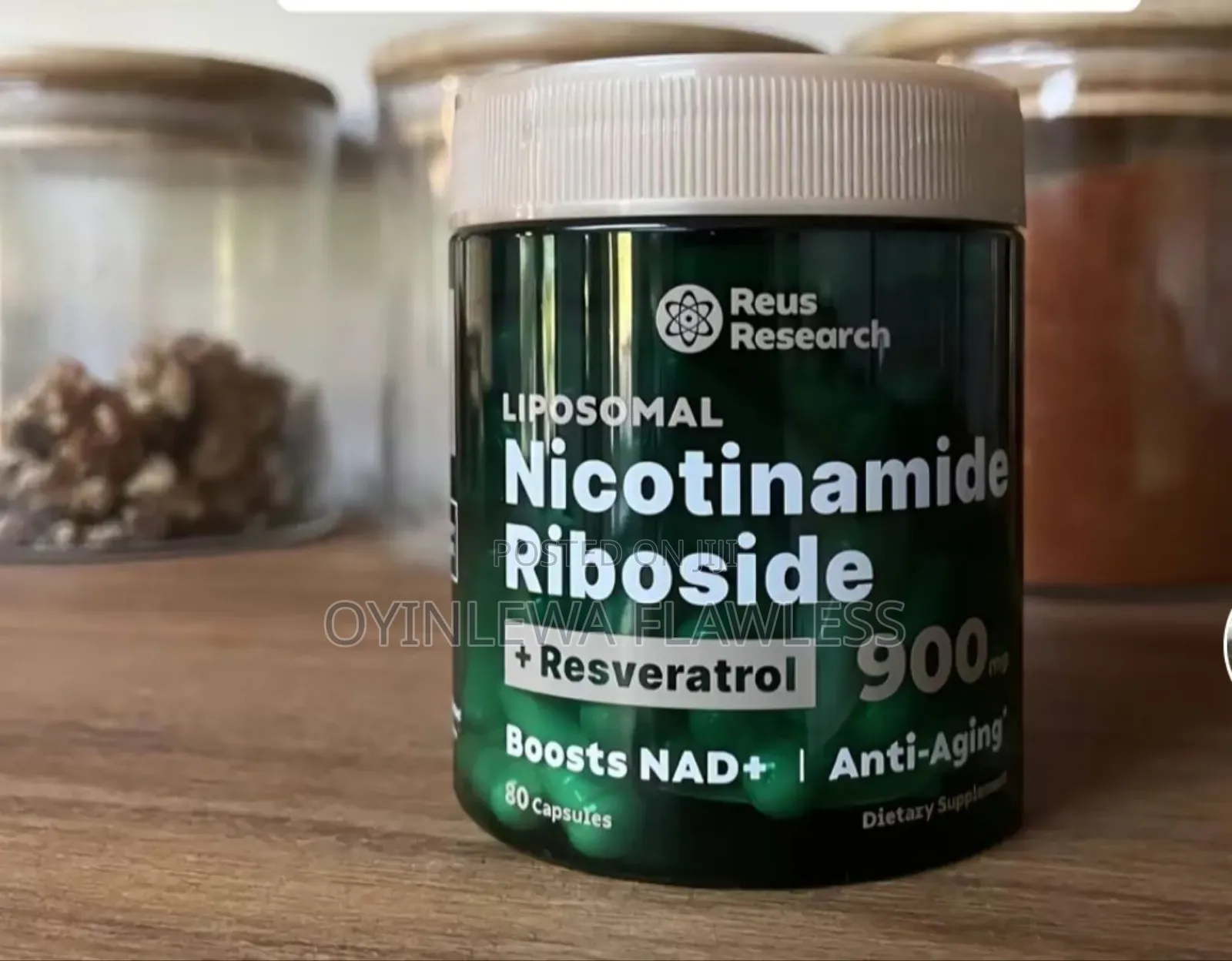 Reus Research Nad+ Liposomal Nicotinamide Riboside Resveratrol
