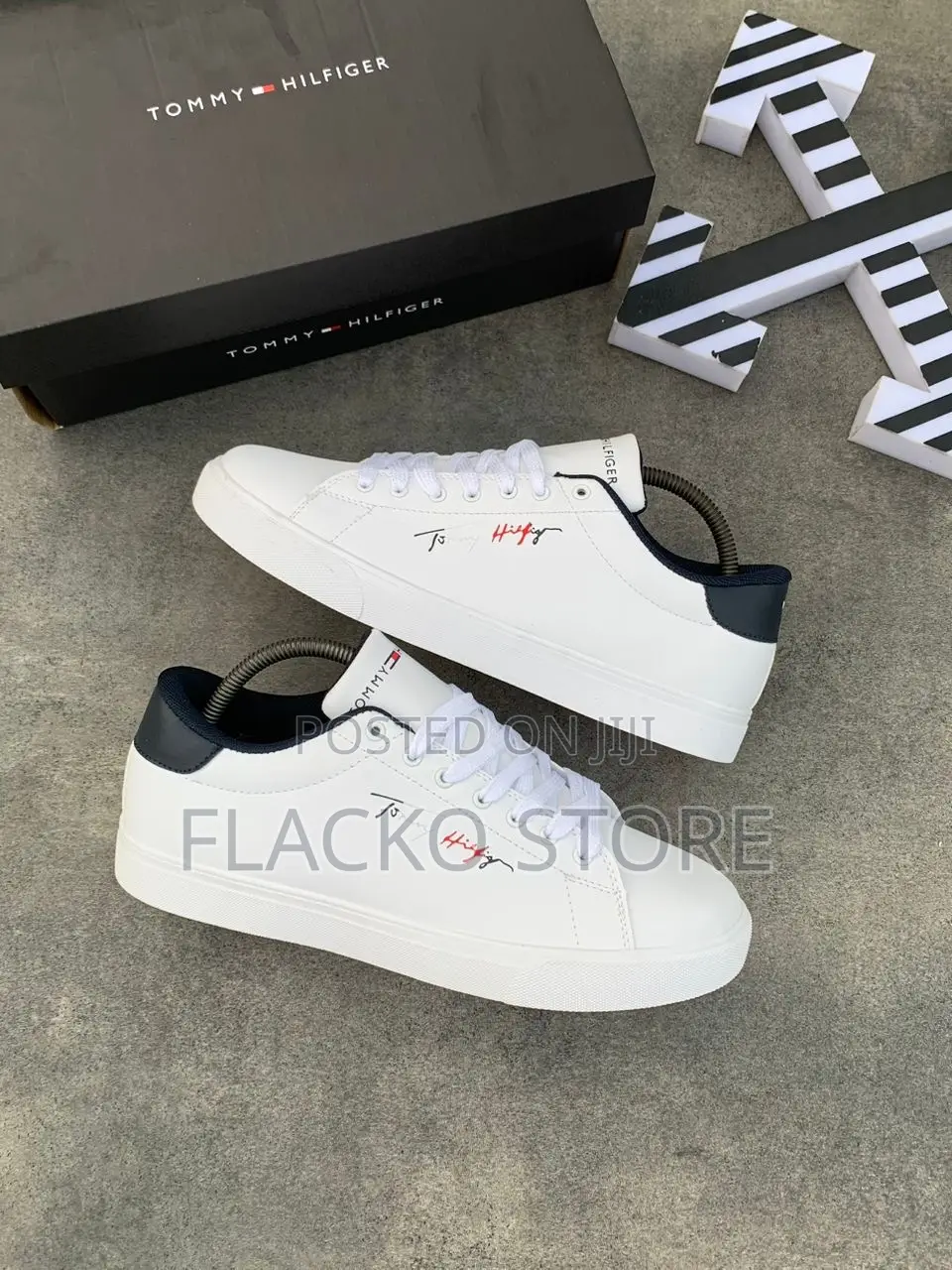 Original Tommy Hilfiger Signature Tennis White Sneakers
