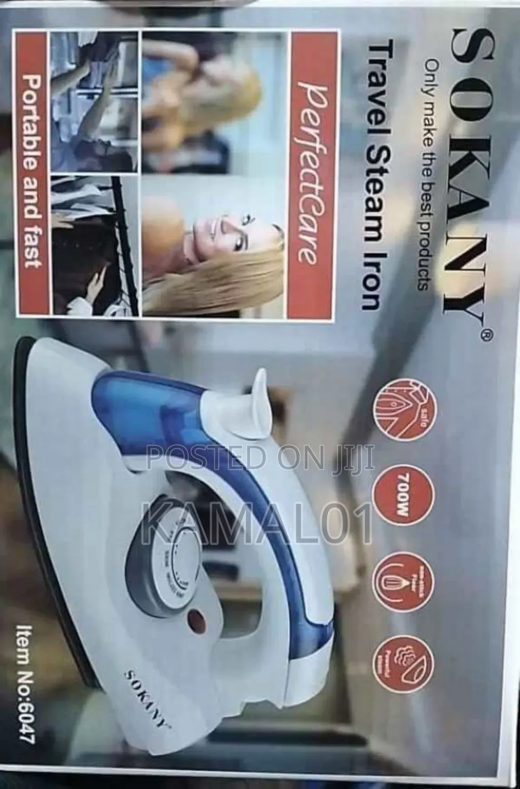 Sokany Portable Handheld Palm Size Travel Steam Iron