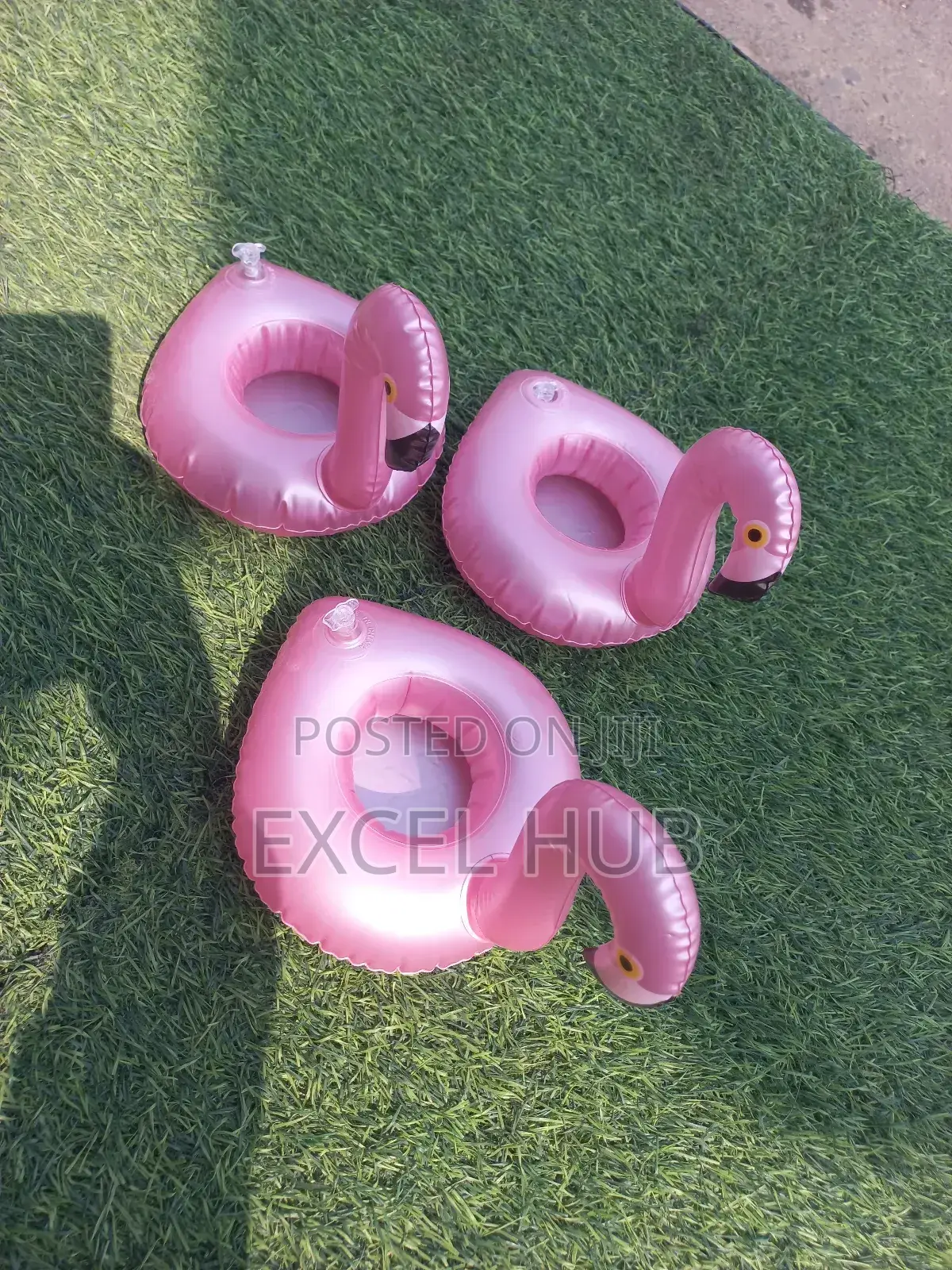 Flamingo Cup Holder Beach/Pool Dark Pink