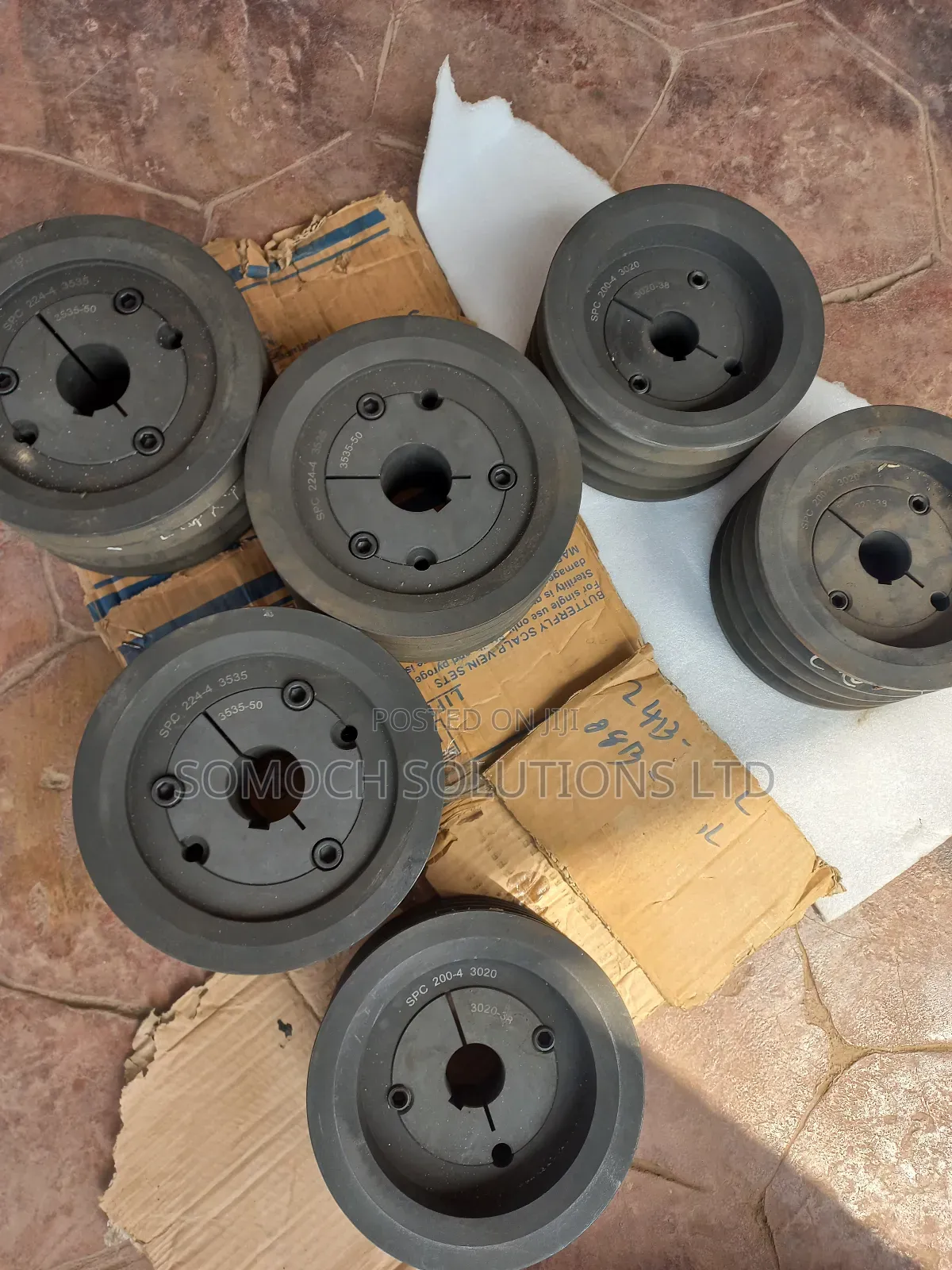 8" v Belt Pulley SPC 4 Grooves Industrial Spare Parts