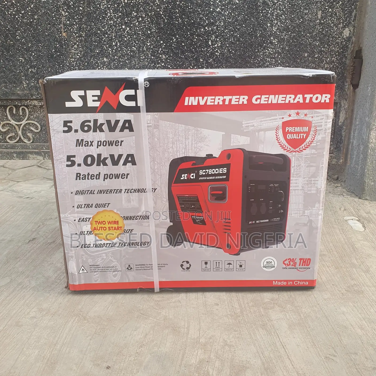 Senci Sc7800ies 5kva / 5.6kva Silent Inverter Generator
