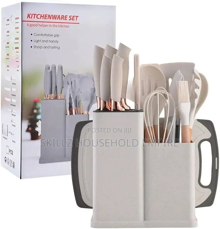 Silicone Spoon Set With Chopping Board