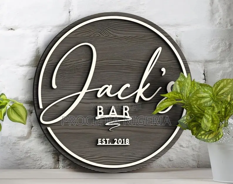 Wooden Shop Signage