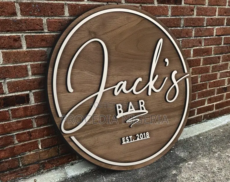 Wooden Shop Signage