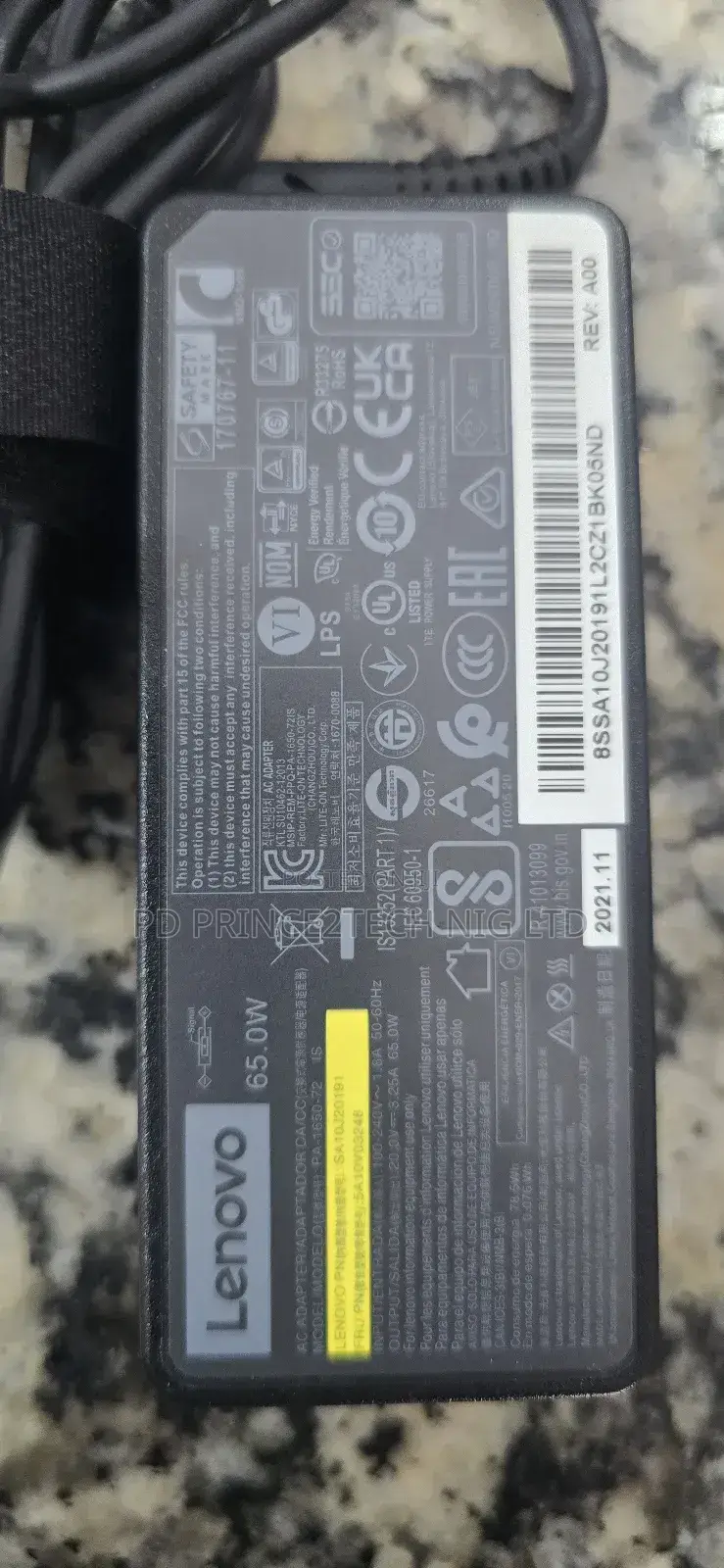 Lenovo Oem Sa10j20191 65w Ac Adapter for Desktop