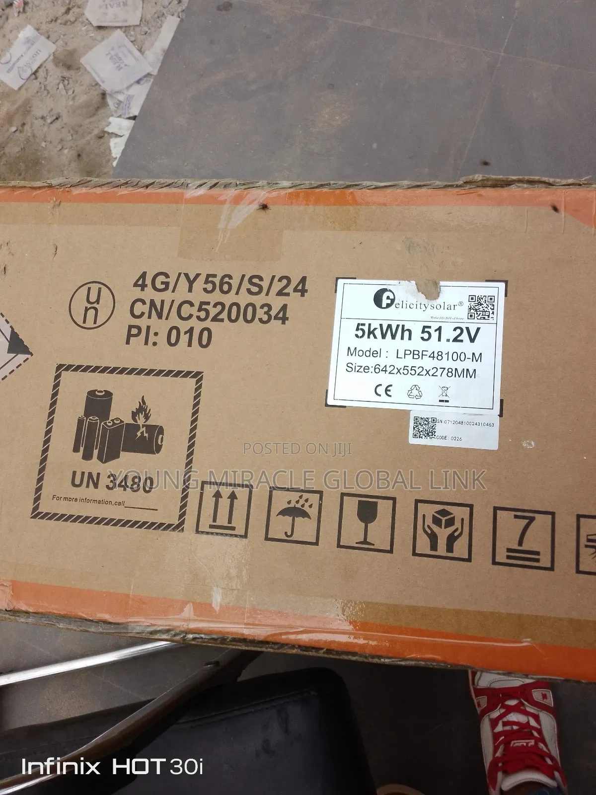 5kwh/51.2v Felicity Ion Lithium Battery