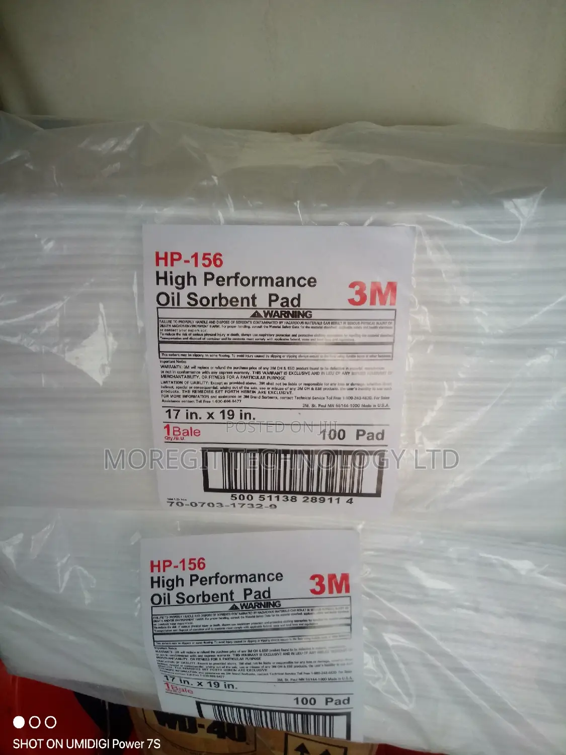 3m Oil Absorbent Pads 100-Sheets – Heavy Duty