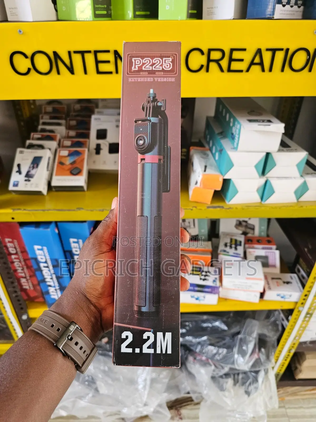 P225 Phone Tripod Stand With Led Light