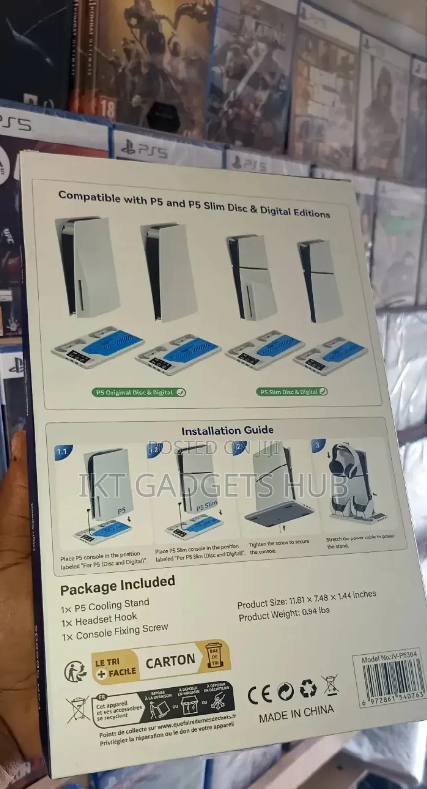 Ps5 Slim/Fat Multifunctional Cooling Stand / Charging Dock