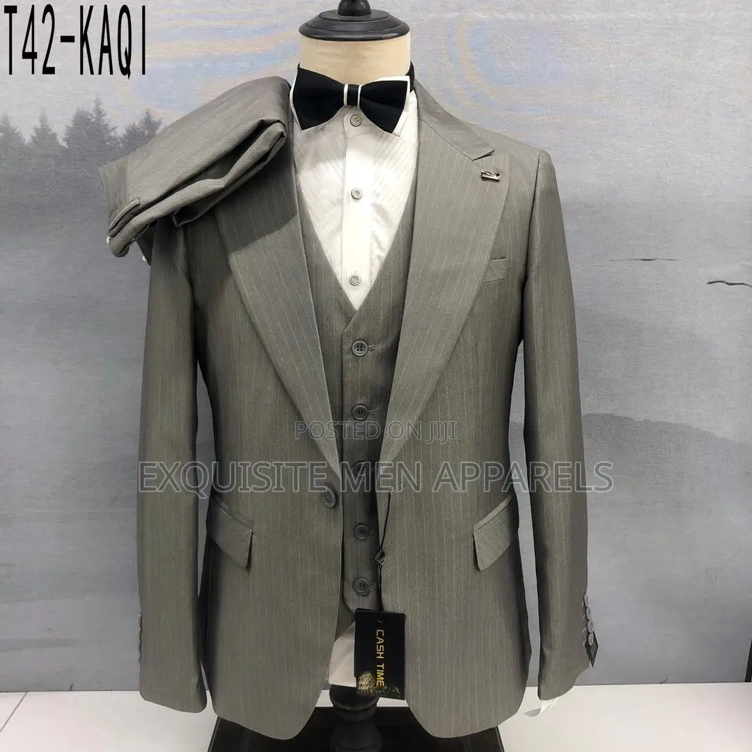 Quality Plaid Checked Turkish Wide Lapel Business Men’S Suit