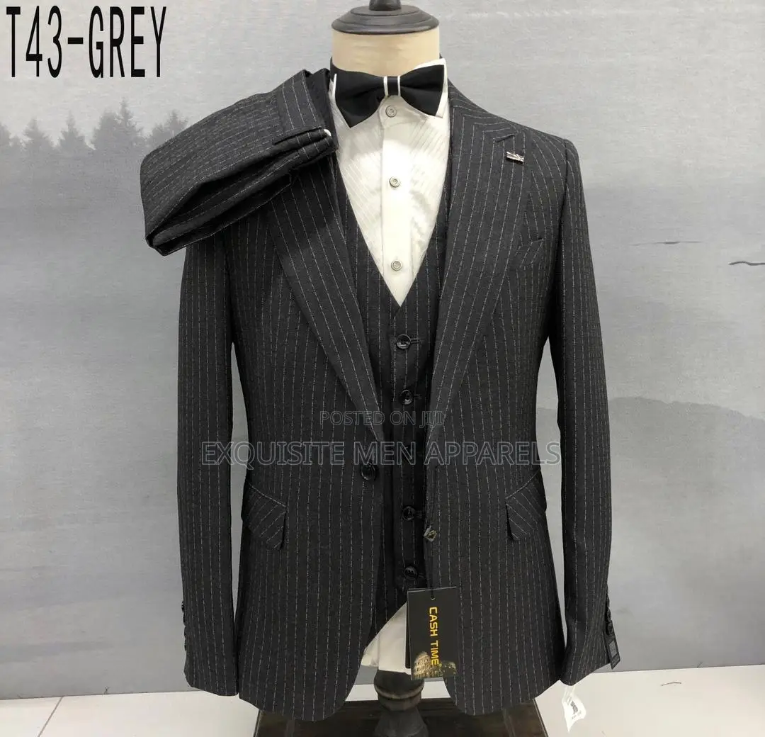 Quality Plaid Checked Turkish Wide Lapel Business Men’S Suit