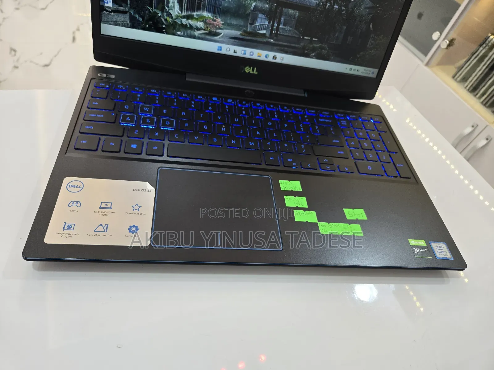 Laptop Dell G3 15 3590 16GB Intel Core I7 SSD 512GB