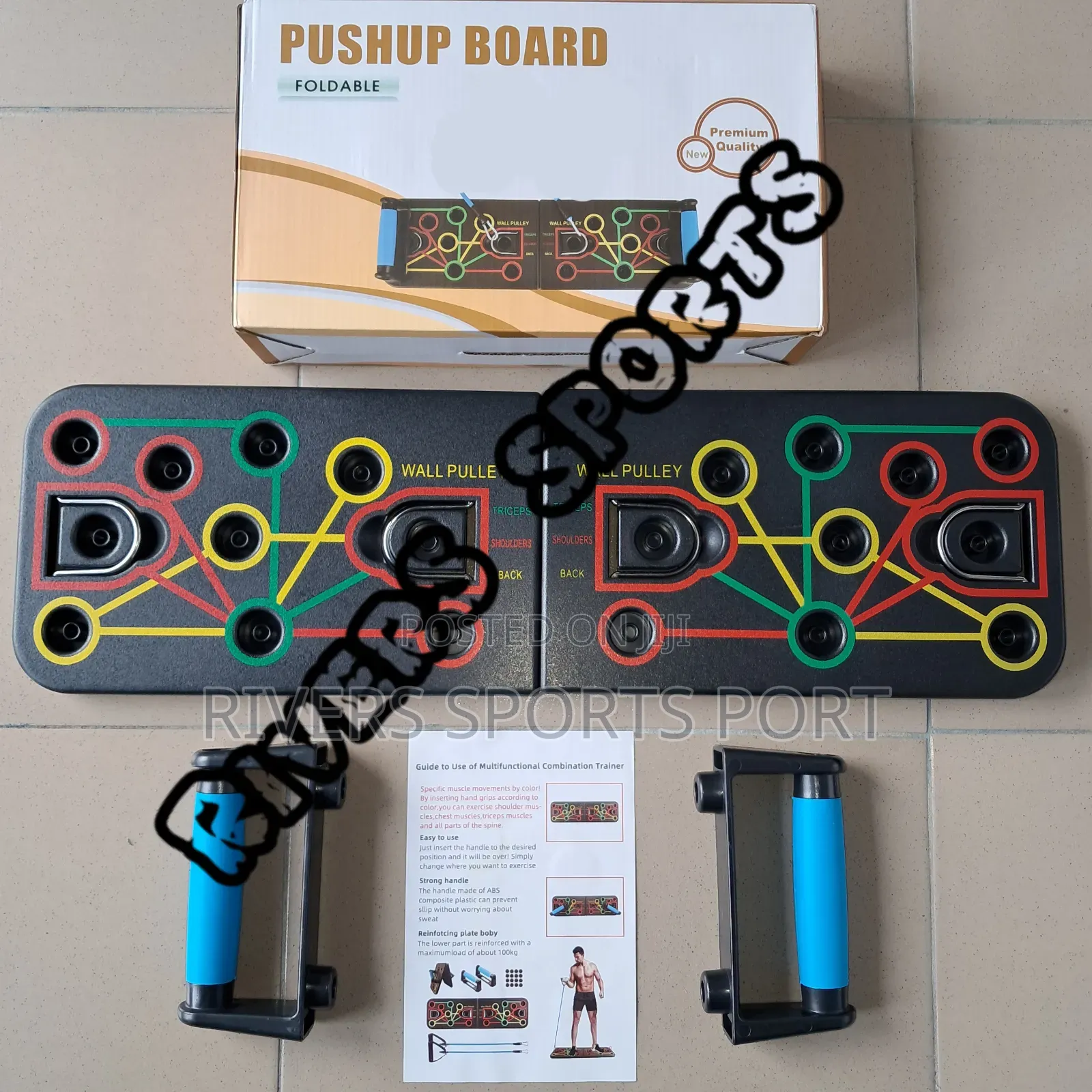 13in1 Folding Push-Up Board Support Muscle Exercise Pushup