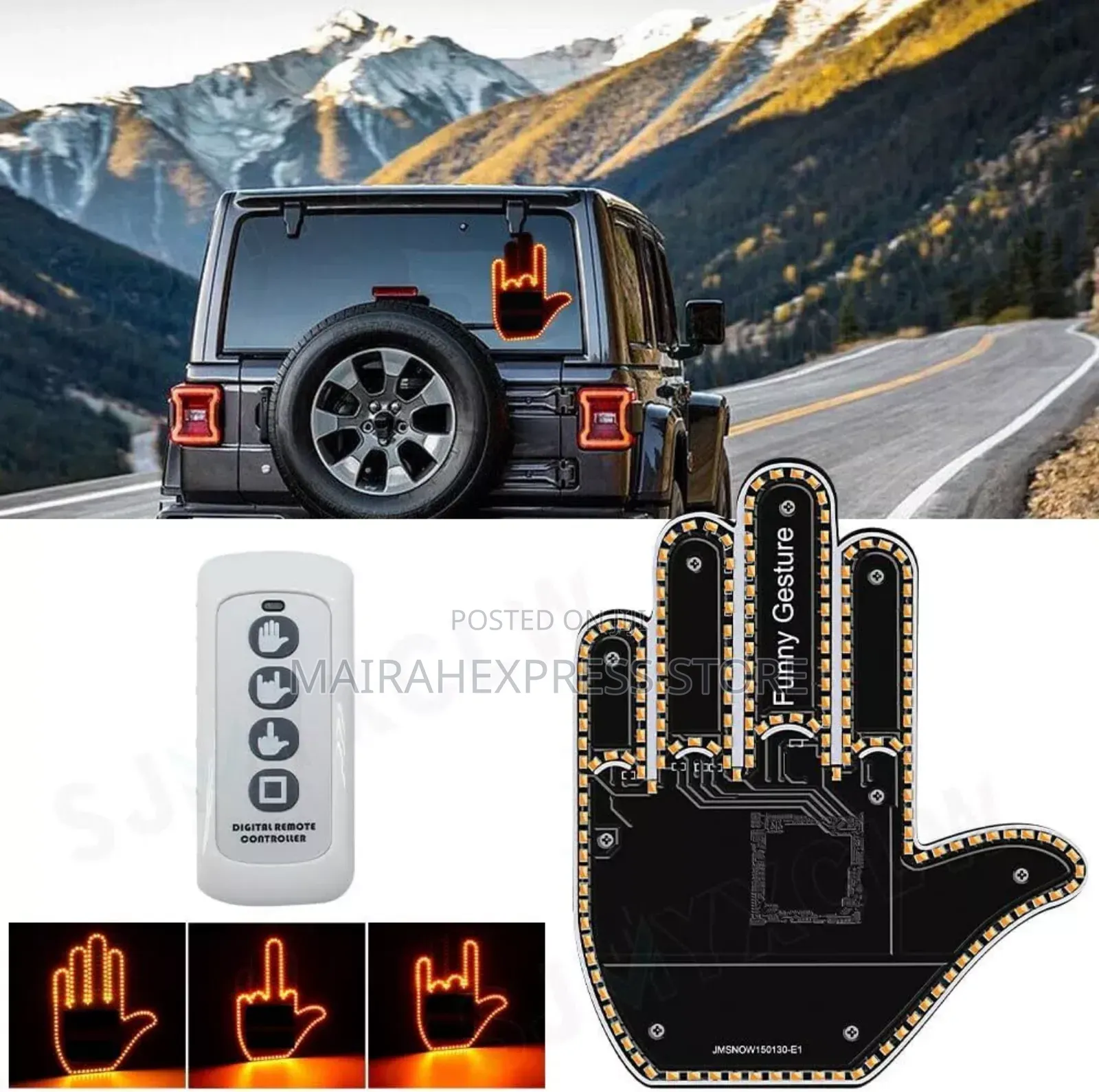 Hand Gesture Light for Car Finger Gesture Light With Remote