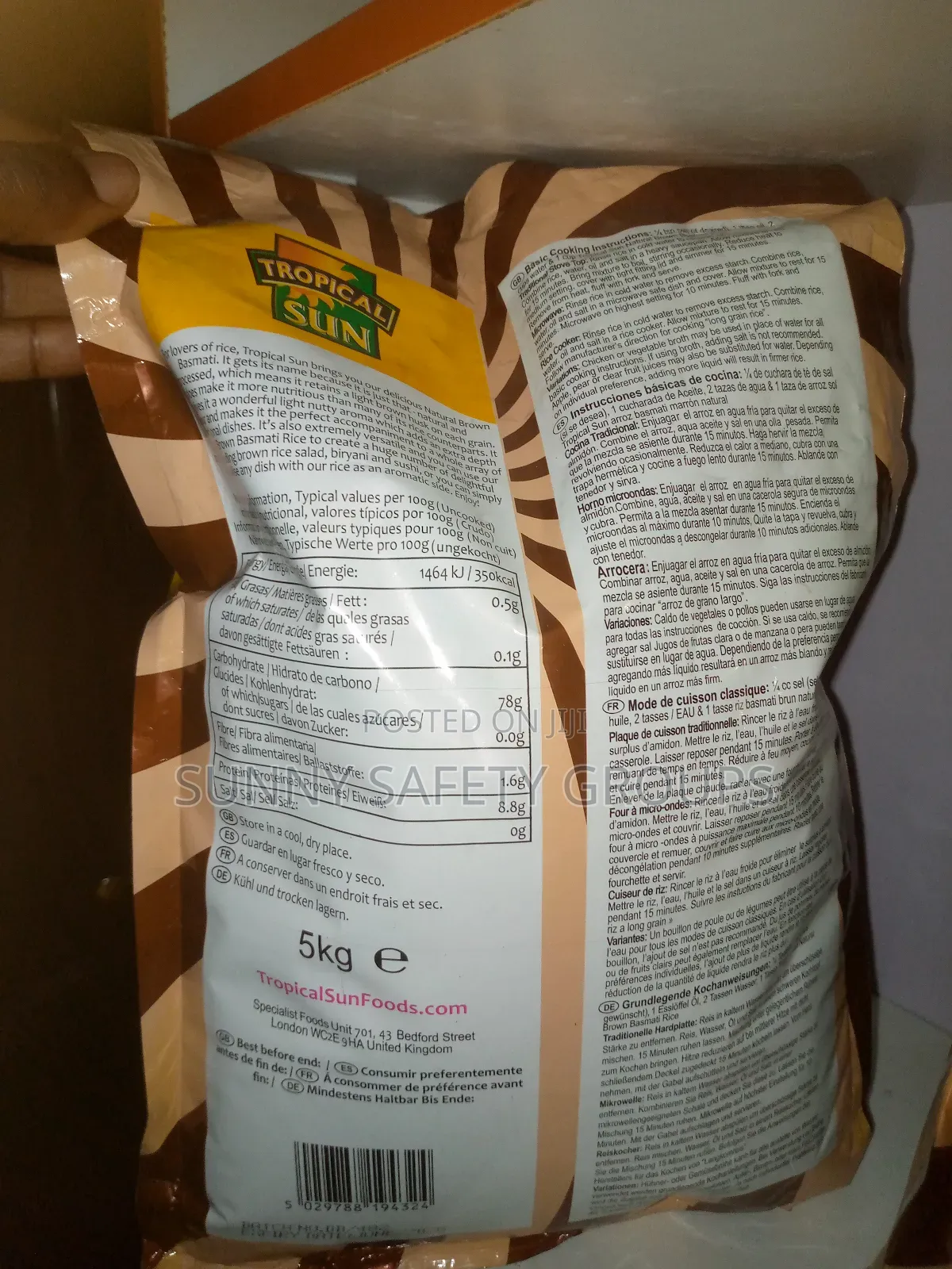 5 Kg Natural Brown Basmati Rice, for Diabetics and Obesity