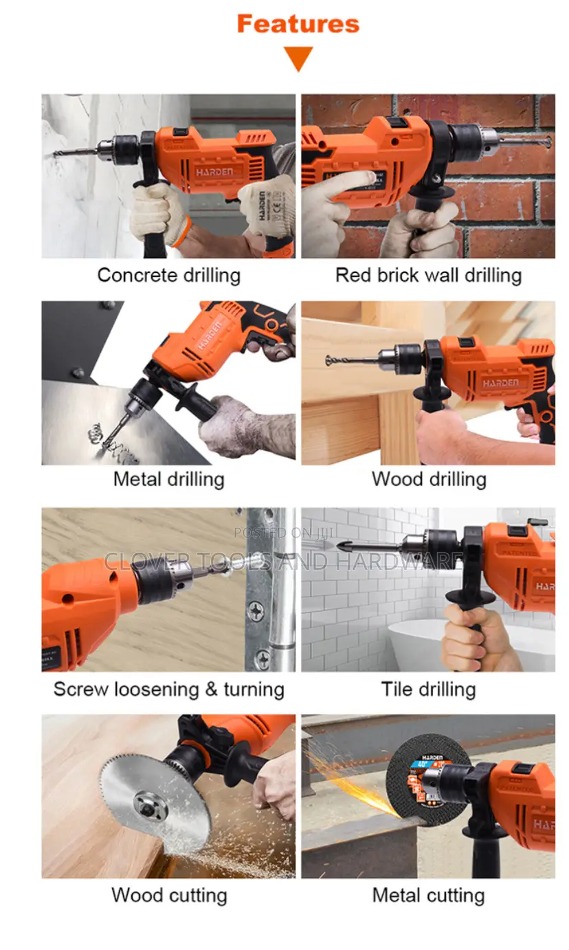 Harden Plus 710W Impact Drill 750172