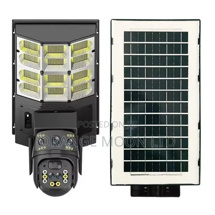 Solar Street Lamp With 4 Mp 3 Lens Camera (V380)