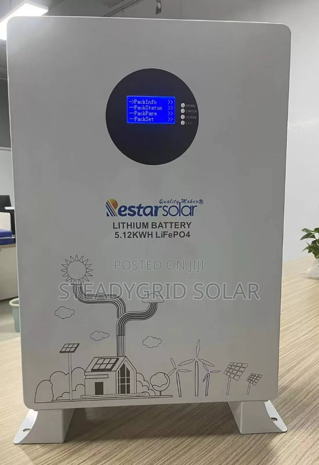 5.12kwh Lifepo4 Restarsolar Lithium Ion Battery