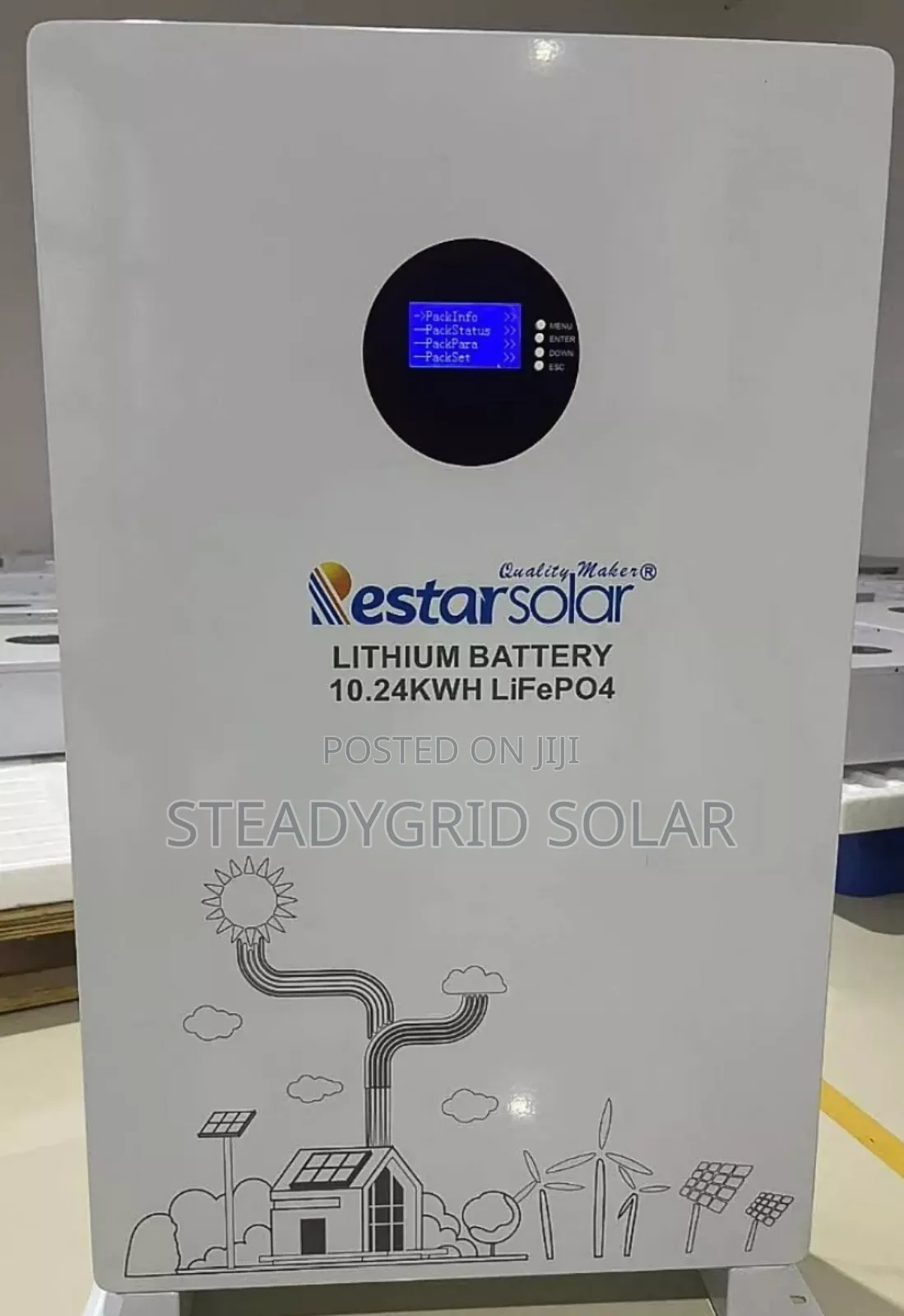 10.24kwh Lifepo4 Restarsolar Lithium Ion Battery