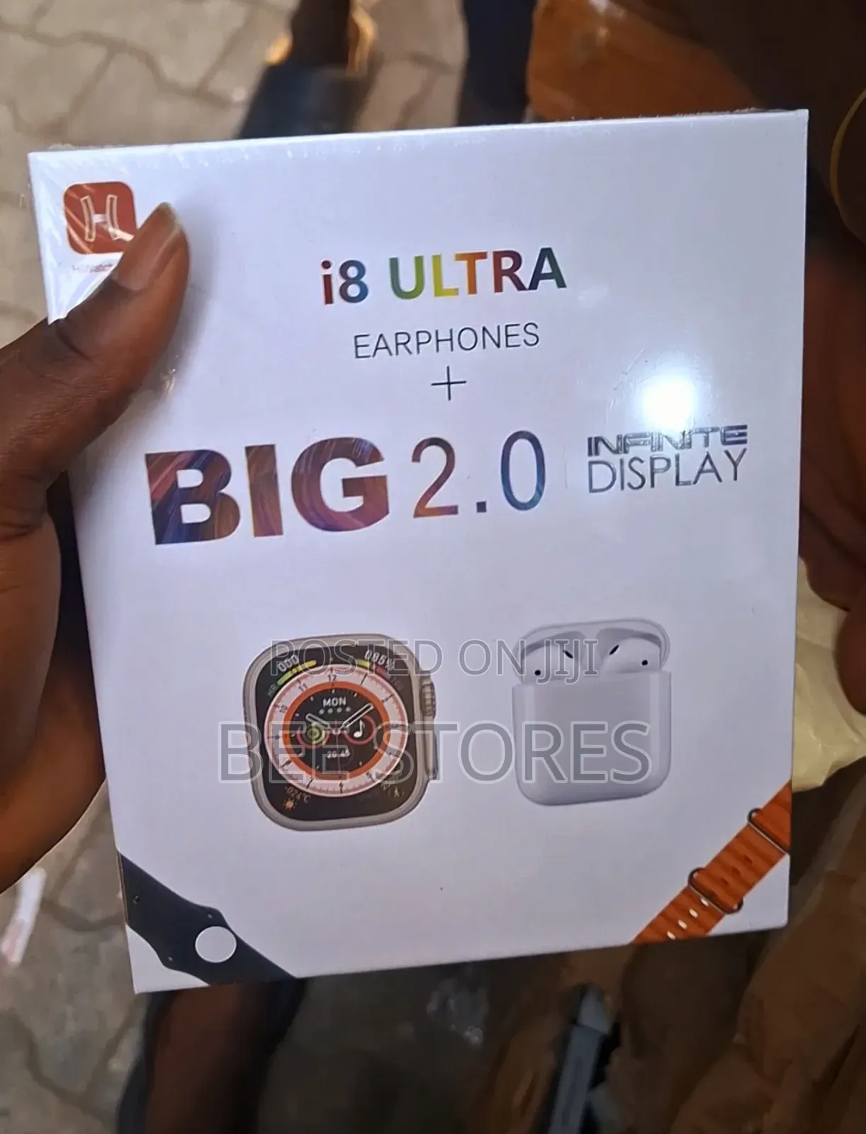 2in1 Straps Ultra Smart Watch With Airpod