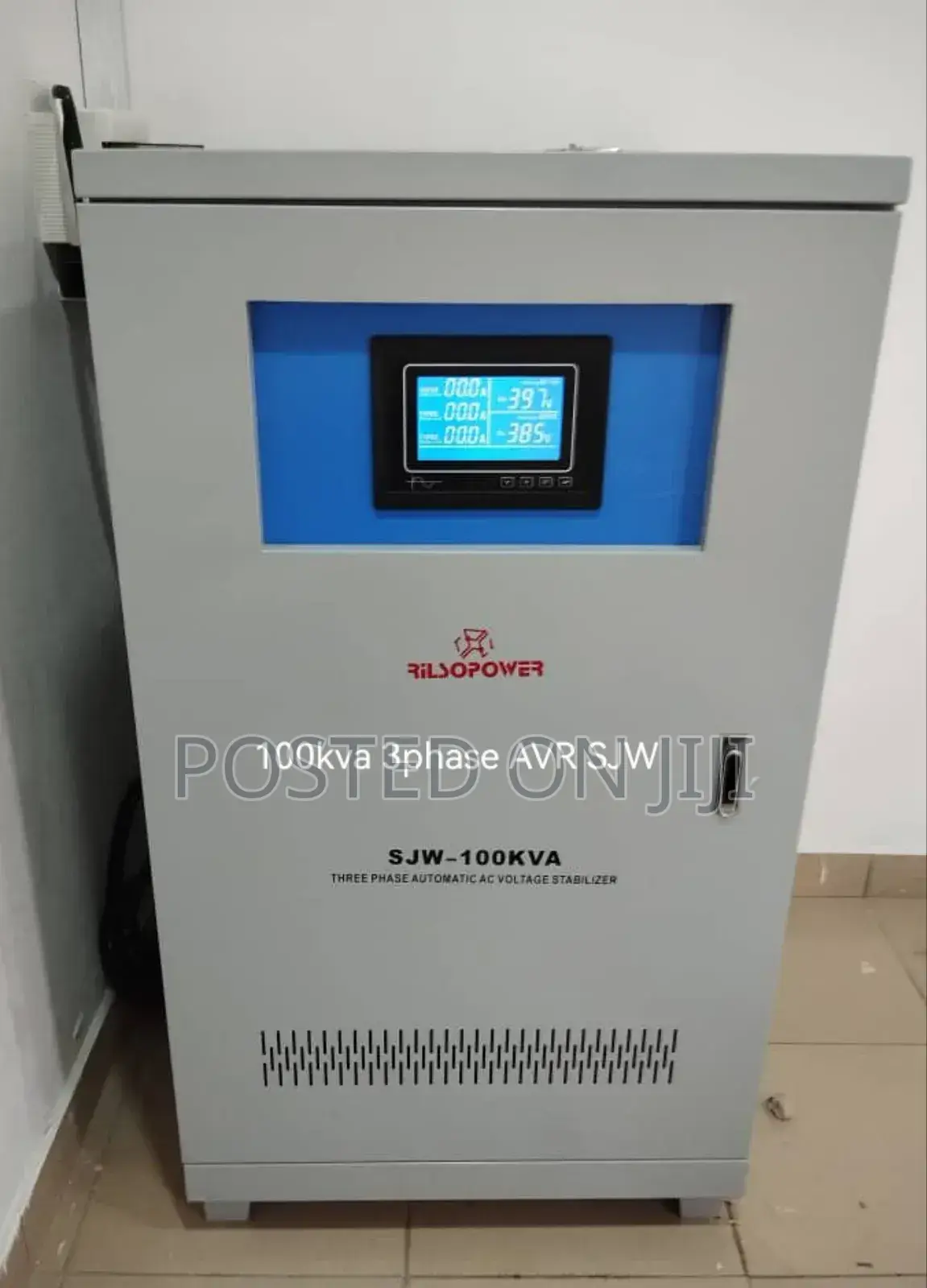 Rilsopower 100kva 3phase AVR SJW Motor Servo Stabilizer