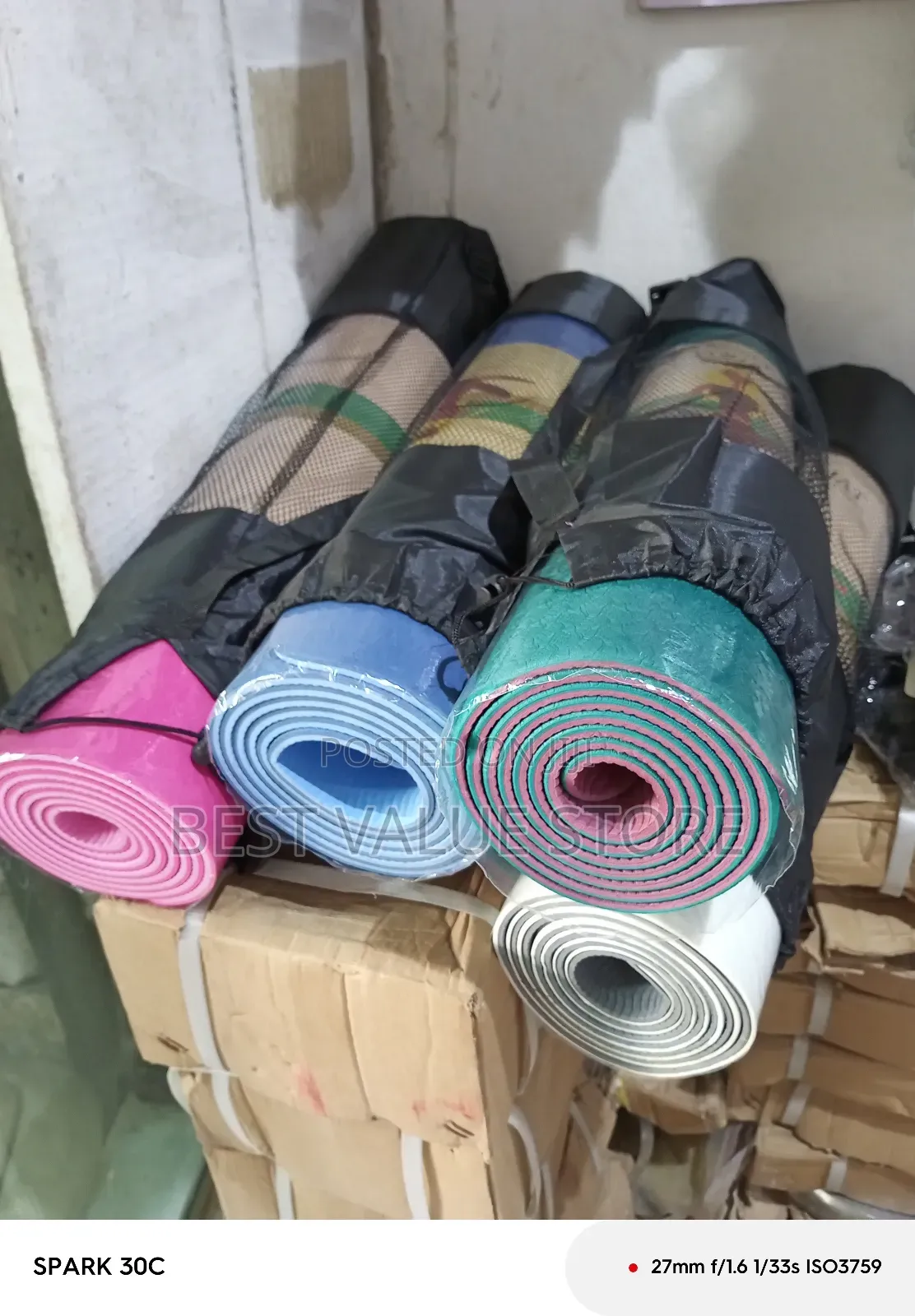 Yoga Mat With Carrier Different Colors