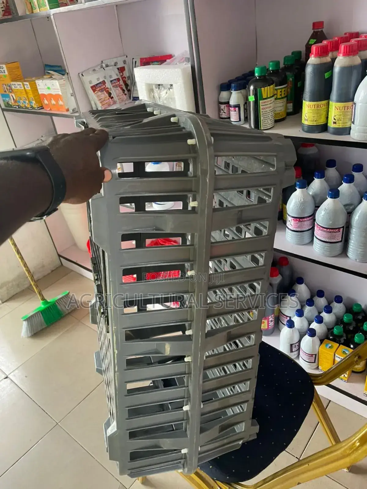 Grey Transport Cage