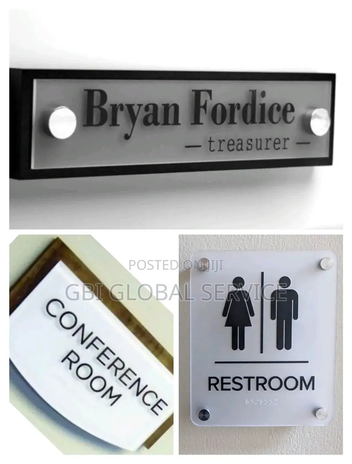 Office Door Sign / Restroom Sign
