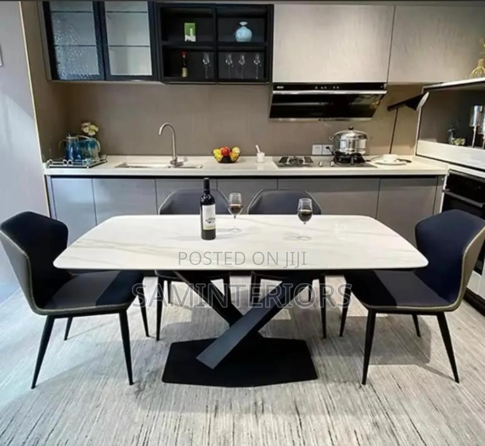 New Improved Modern Dining Set With 6 Chairs