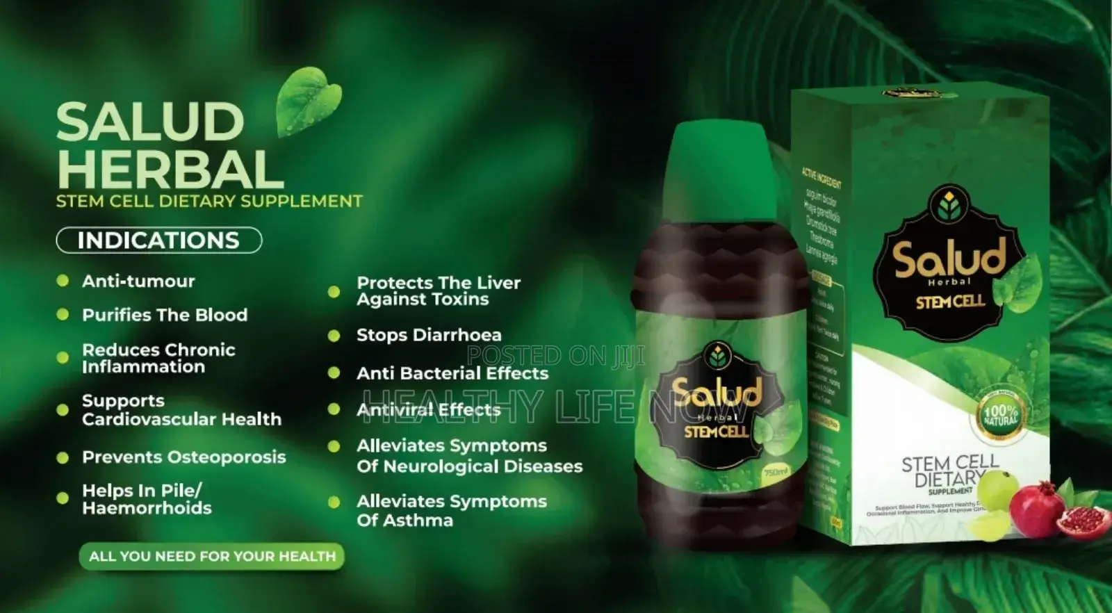 Salud Extra Organic Herbal Stem Cell Supplement Drink