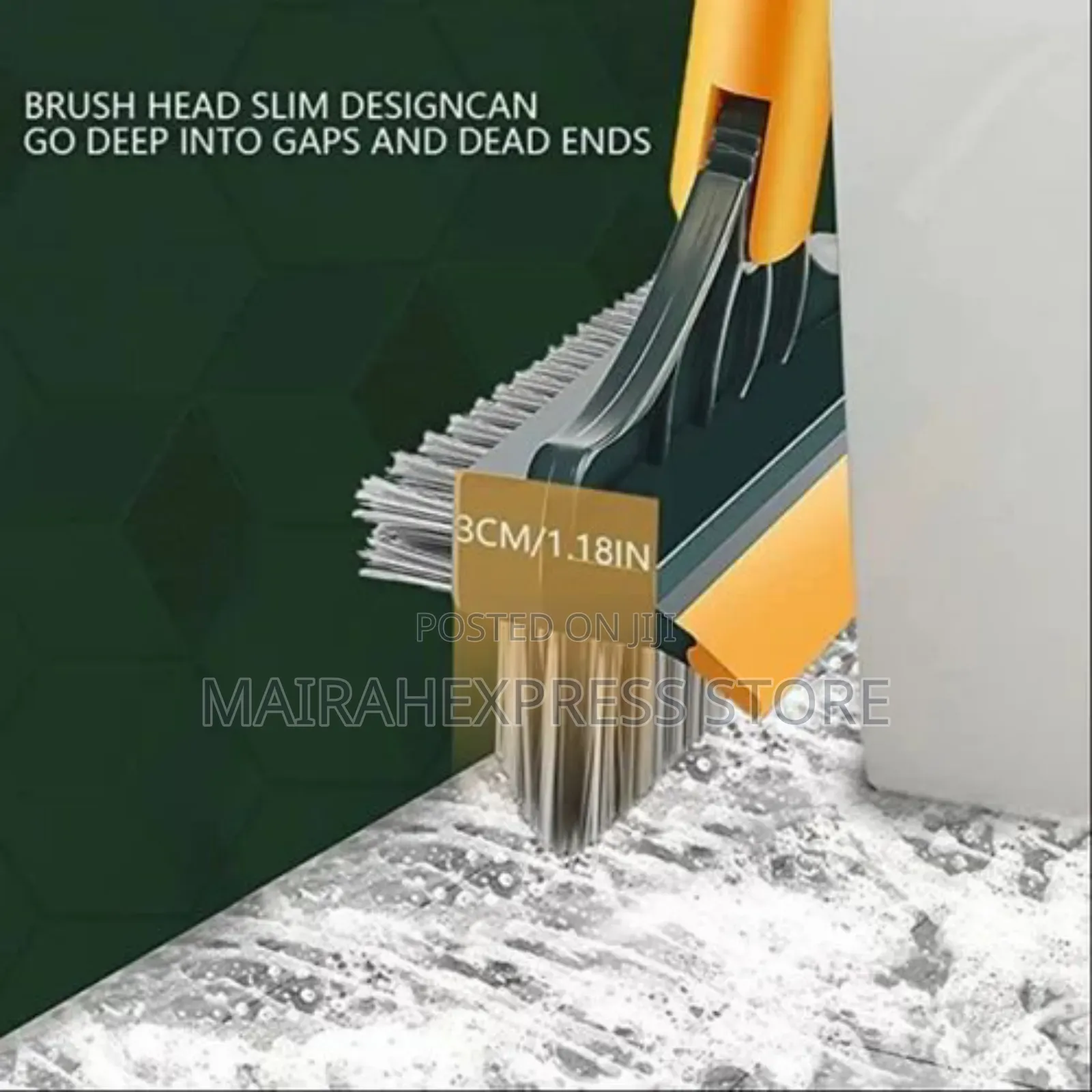 3in1 Bathroom Cleaning Brush Scrubber With Wiper