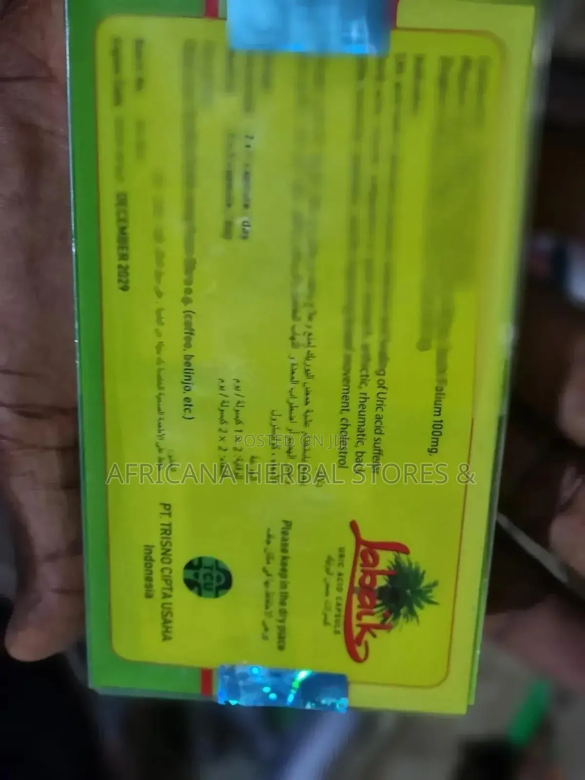 Labaik Indoenesia Cure for Rheumatism,Arthritis,Backache Etc