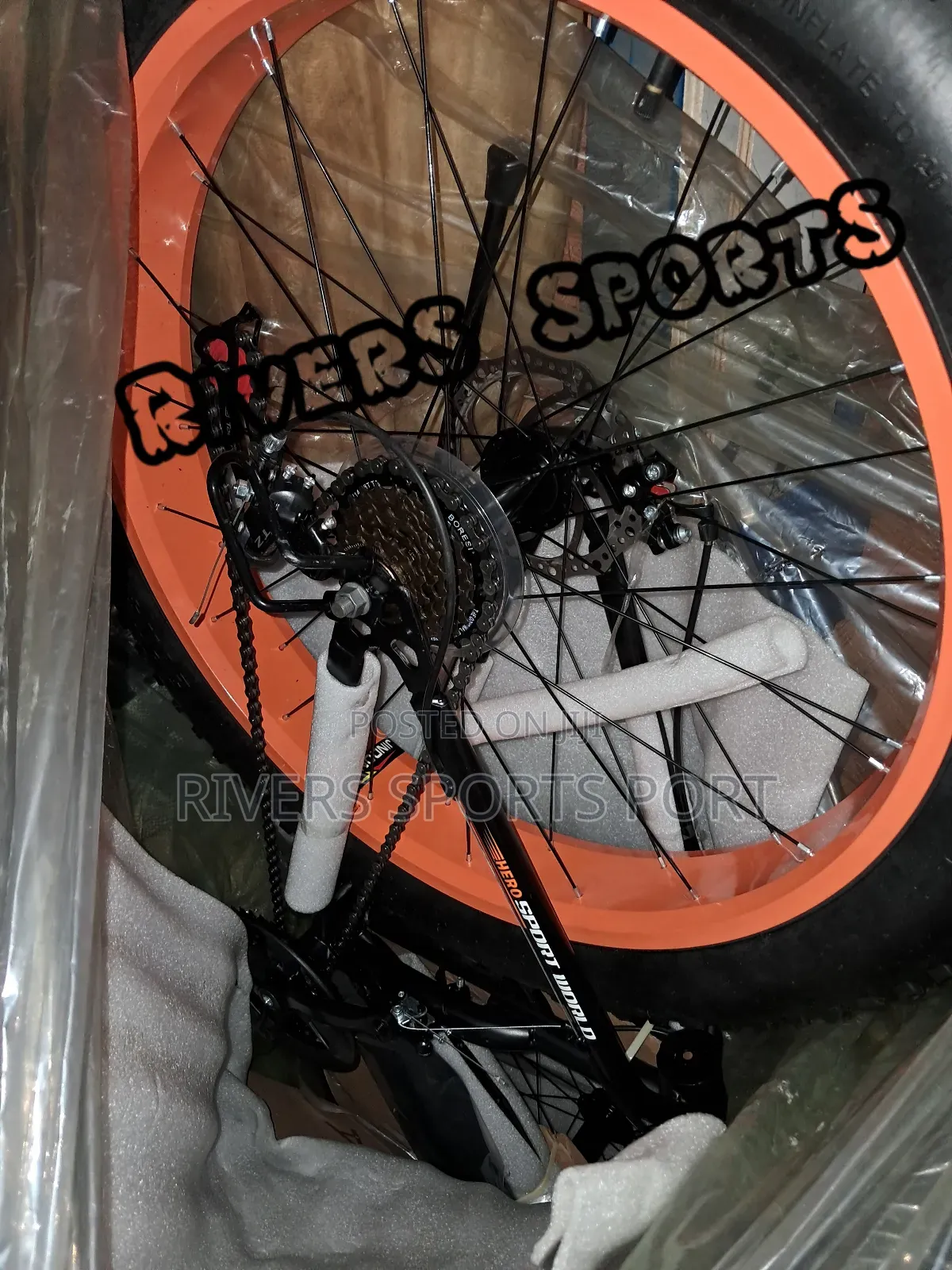 Hero 26" Fat Tyre Bicycle Big Bike Adult With 7 Speed Gear