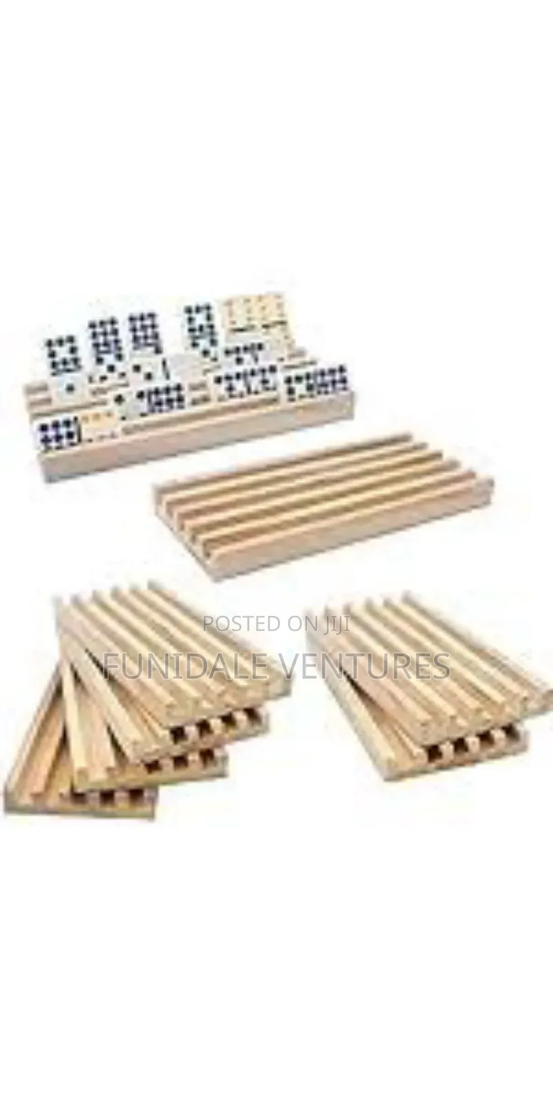 Essajoy 8 Wooden Dominoes Racks