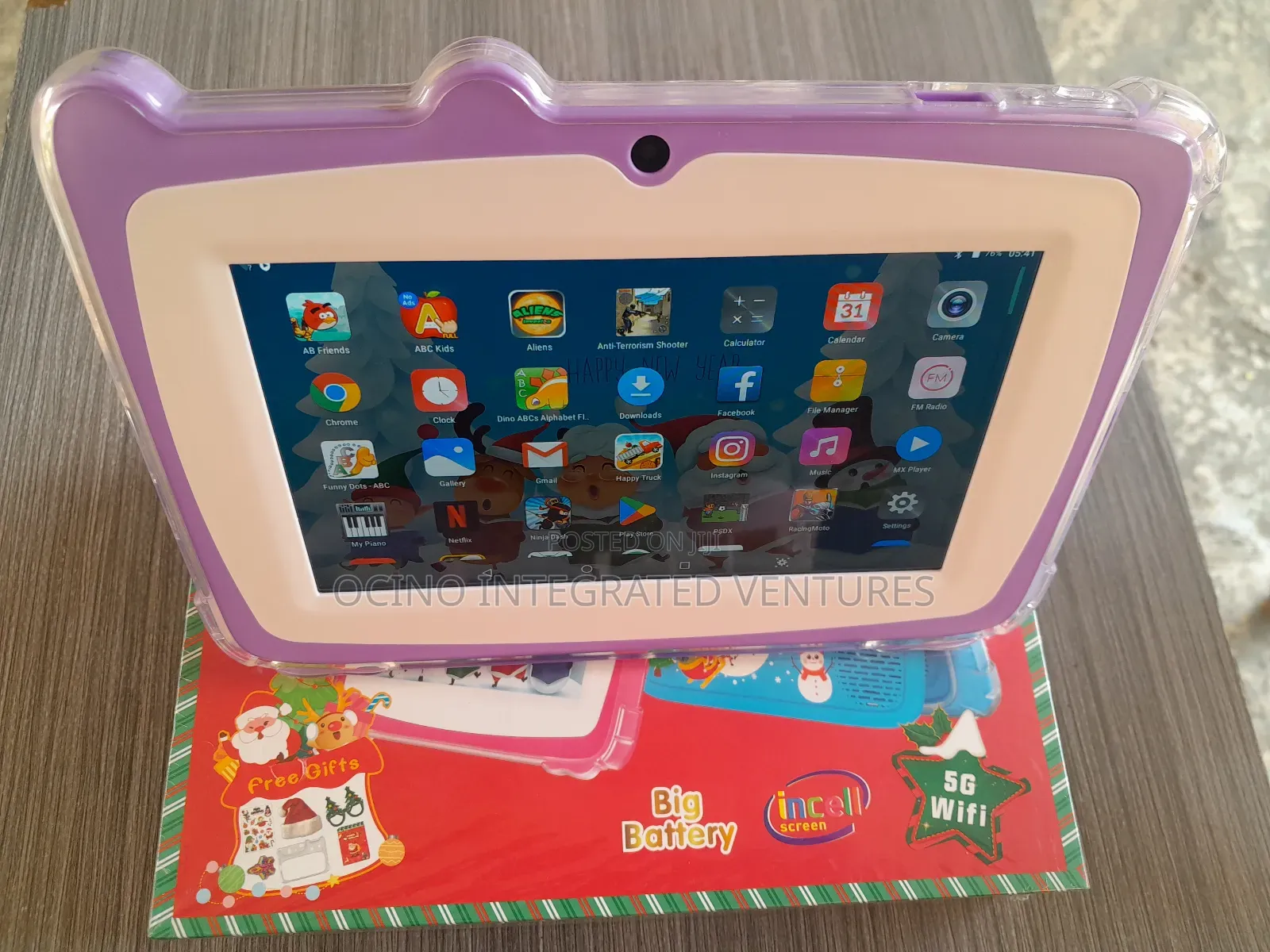 8+256 Unbreakable Screen Wifi Enabled Kids iPad