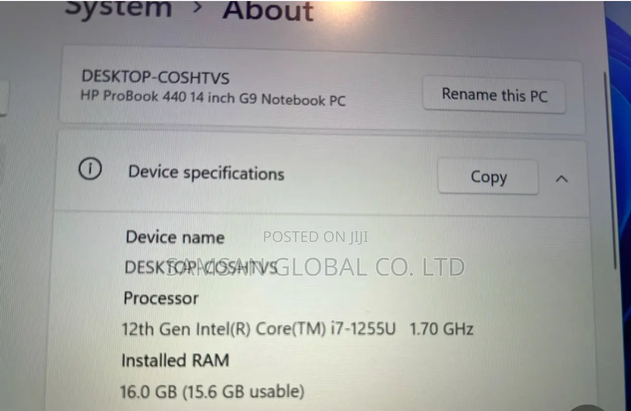 Laptop HP ProBook 440 G9 16GB Intel Core I7 SSD 500GB