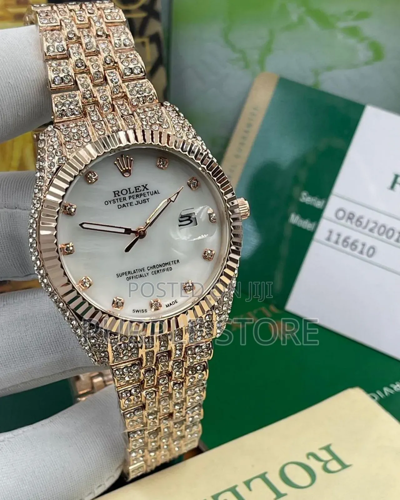 Rolex Female_iced* Wristwatch