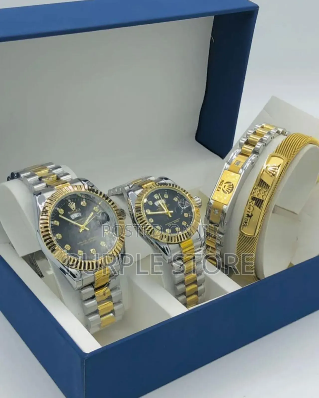 Rolex Couples Watches and Bracelets Set