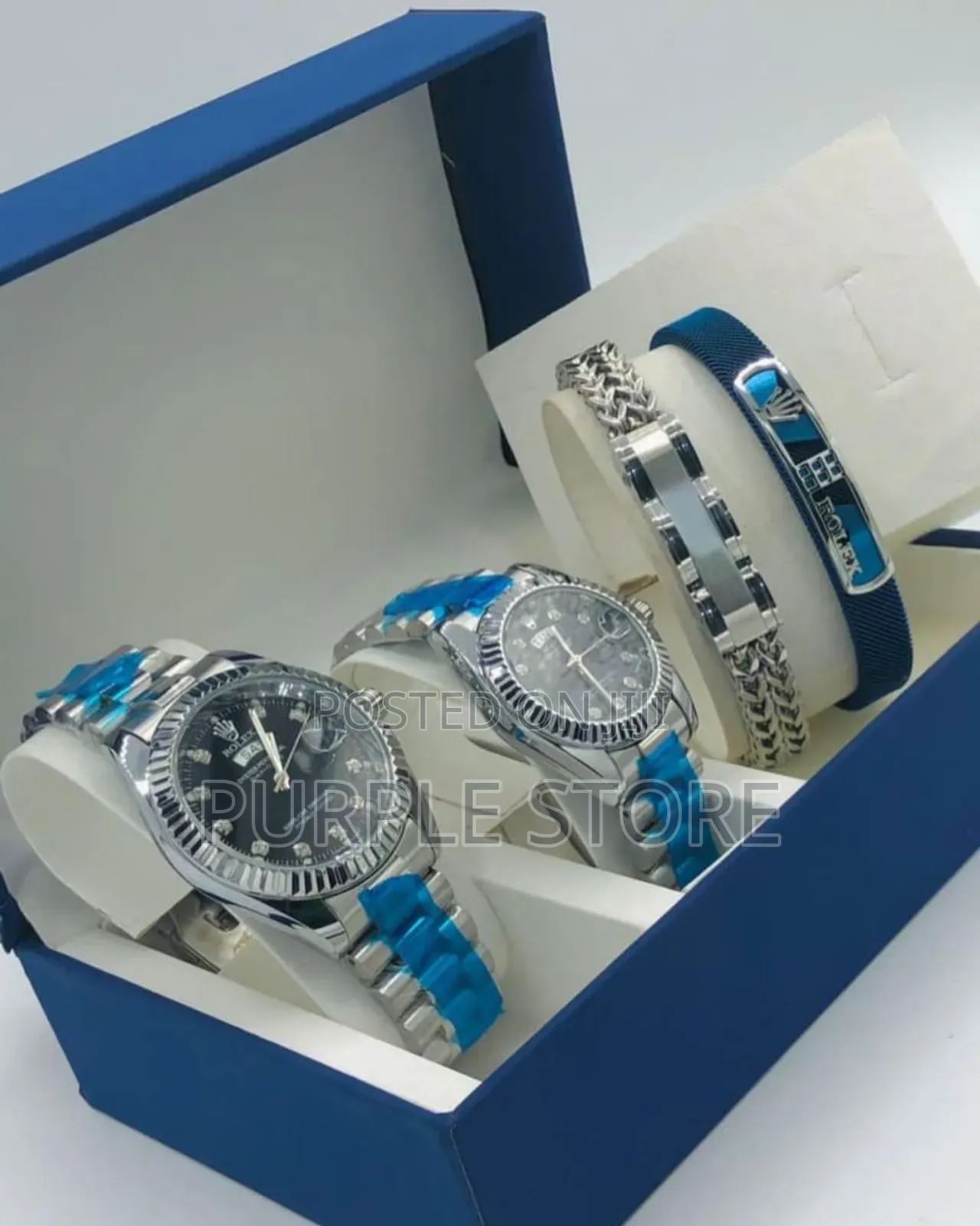 Rolex Couples Watches and Bracelets Set