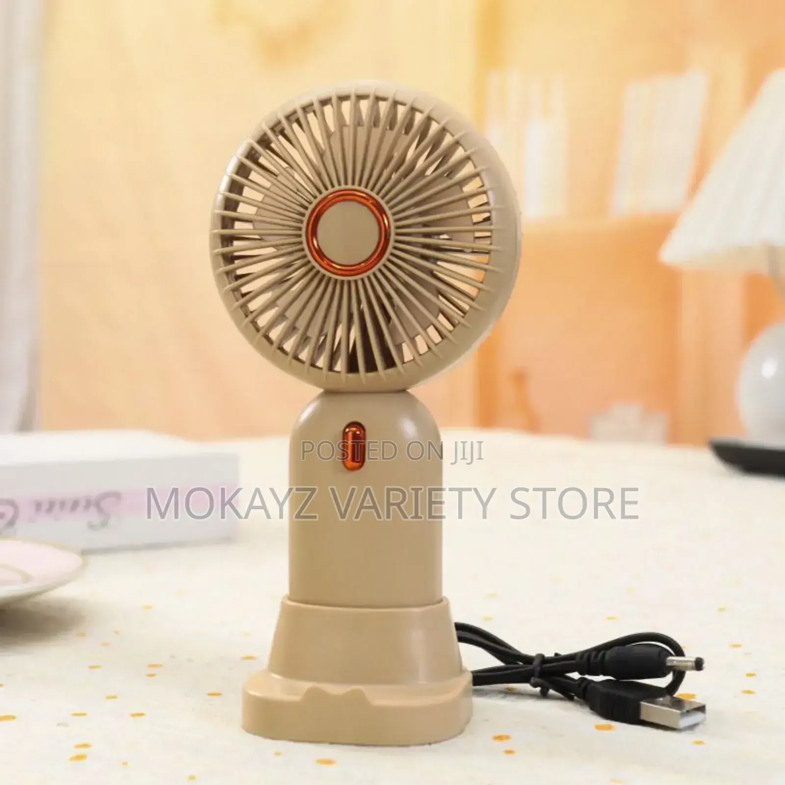 Cute Mini Handheld Fan With Stand Wedding Souvenir Gift Item