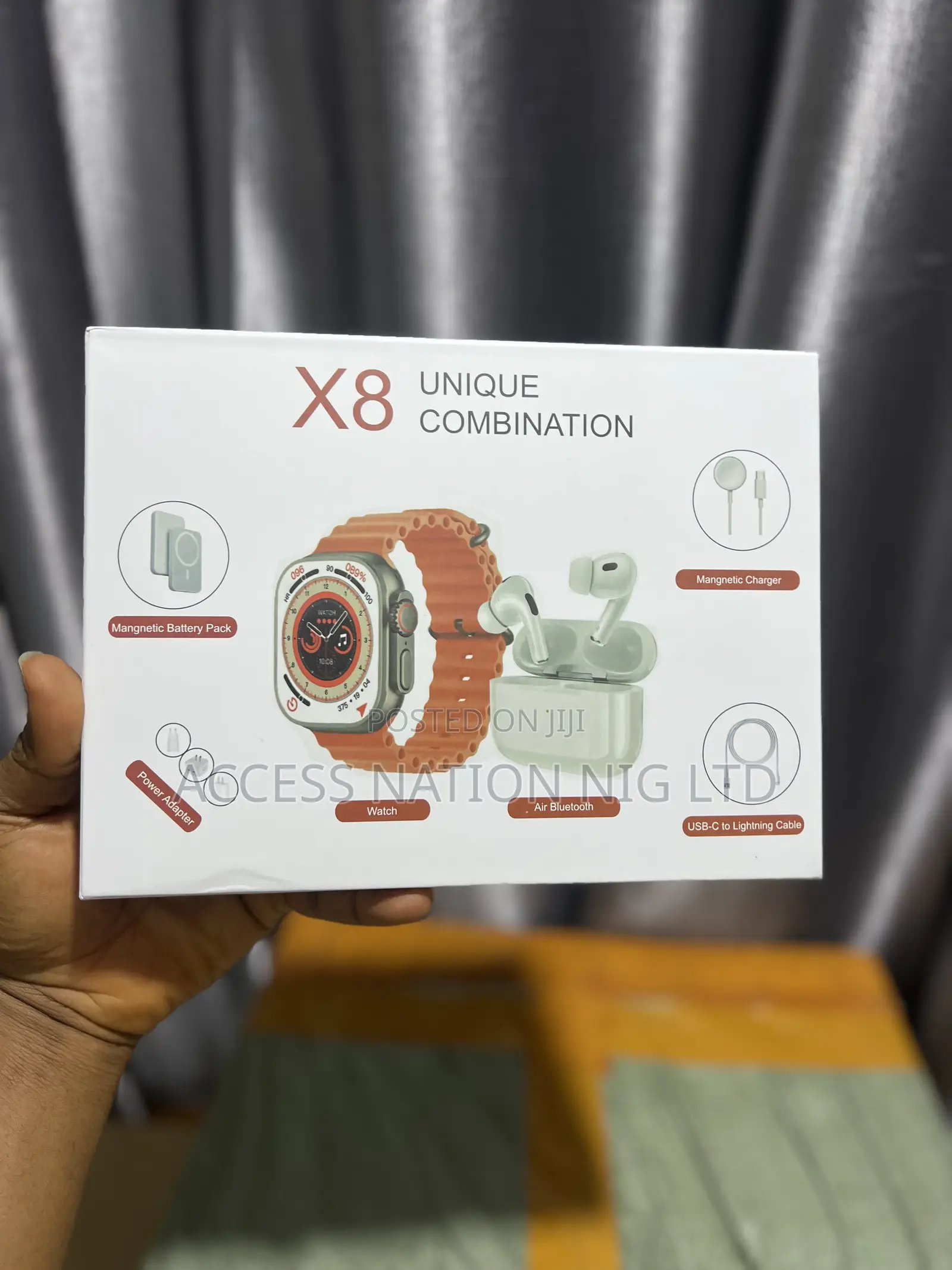 X8 Unique Combination Smart Watch With Magsafe Powerbank