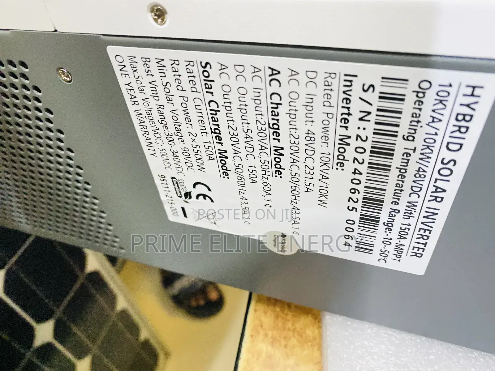 Hybrid Solar Inverter 10kva/10kw