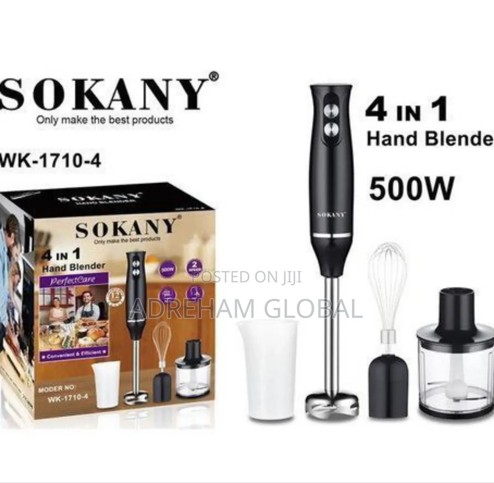 4 in 1 Sokanny Mixer/Blender, 500W