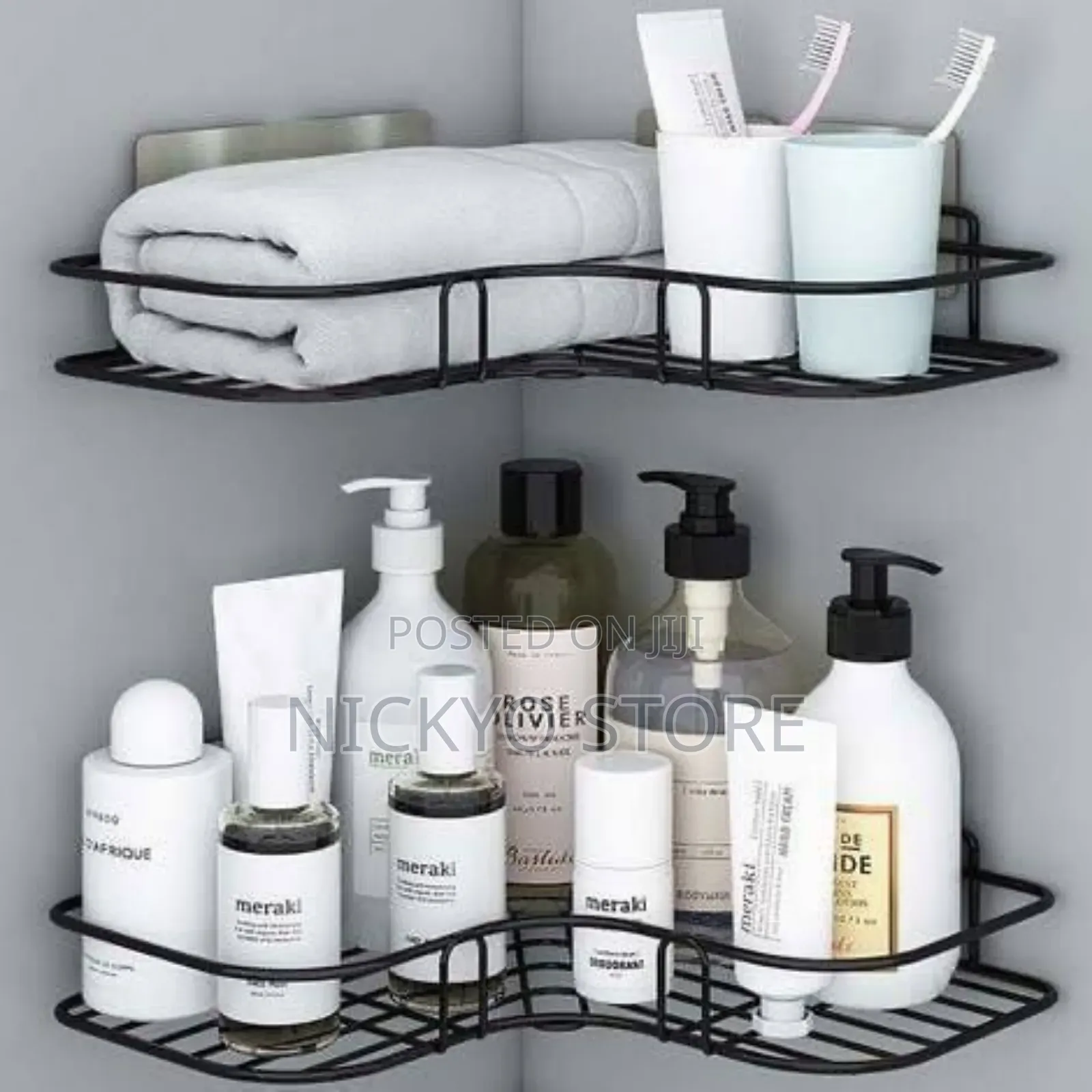 Single Layer Bathroom Corner Shelf
