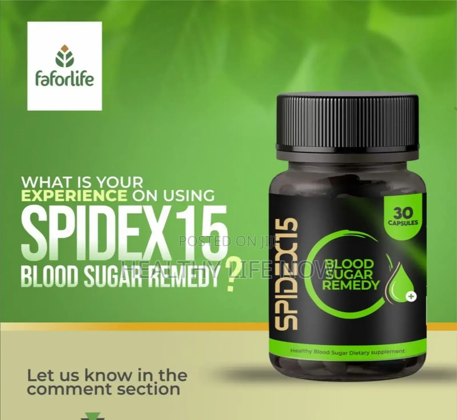 Faforlife Spidex15 Natural Way To Regulate Blood Sugar