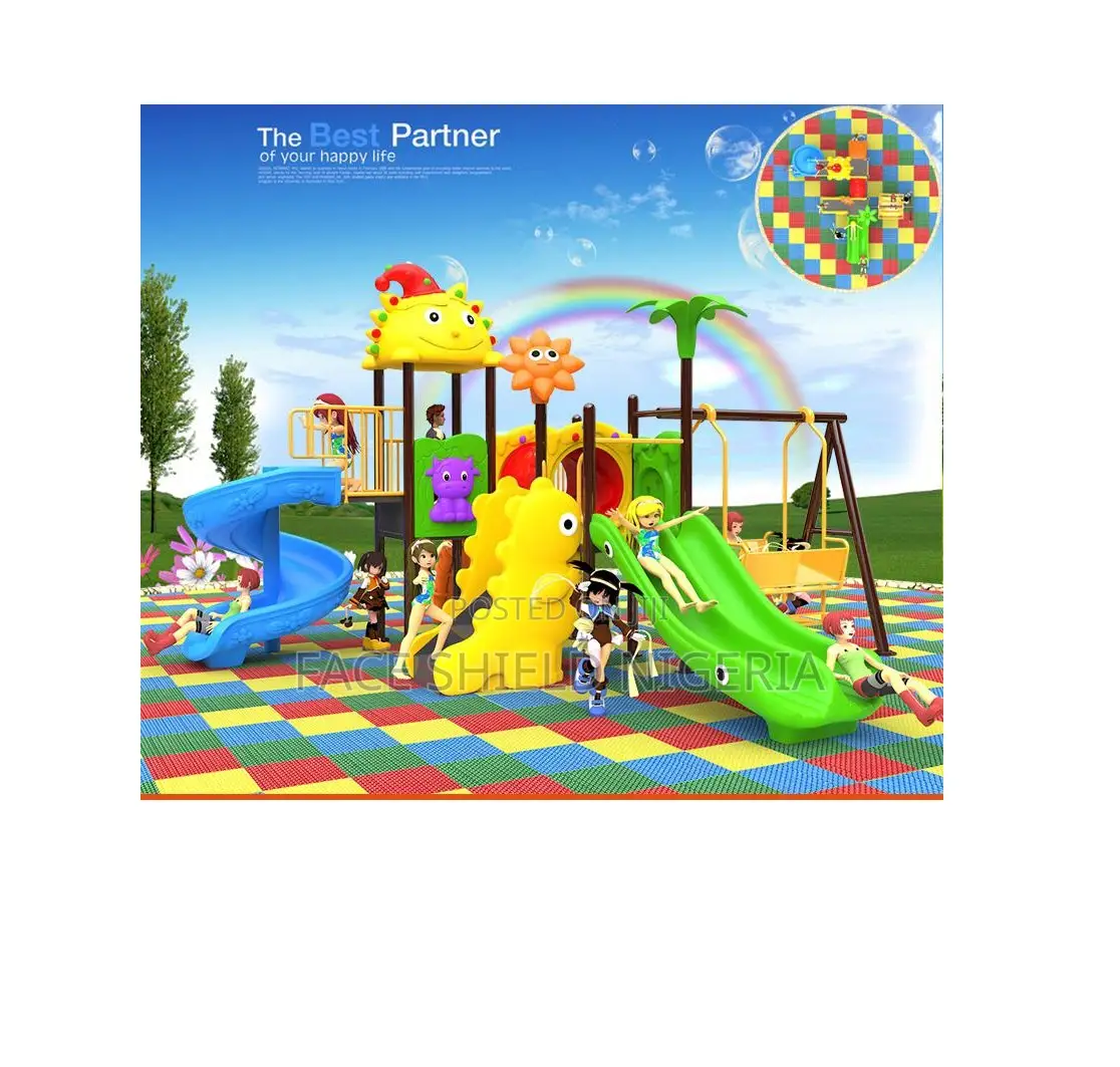 Playground Set With Swing and Slide
