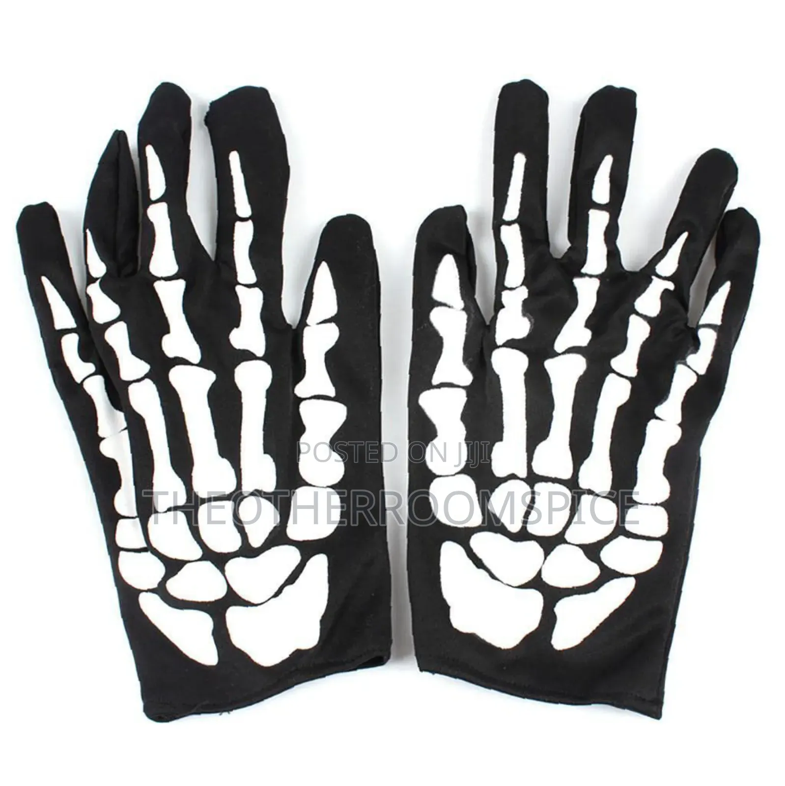 Skeleton Cosplay Adult Party Satin Hand Gloves