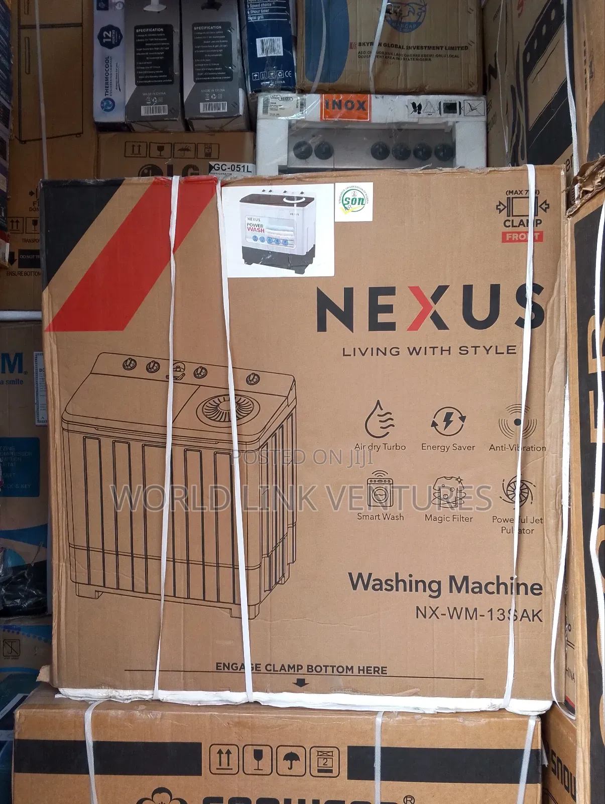 Nexus Twin Tub Washing Machine Top Loader 11kg Strong Motor