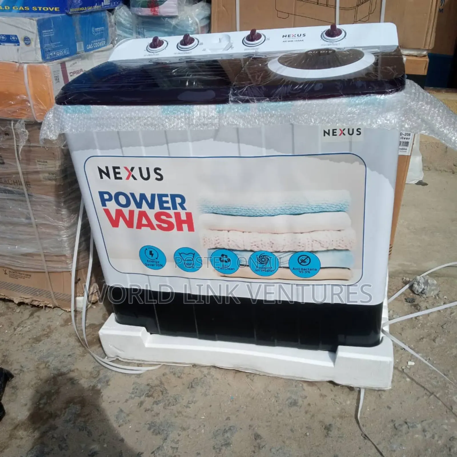 Nexus Twin Tub Washing Machine Top Loader 11kg Strong Motor